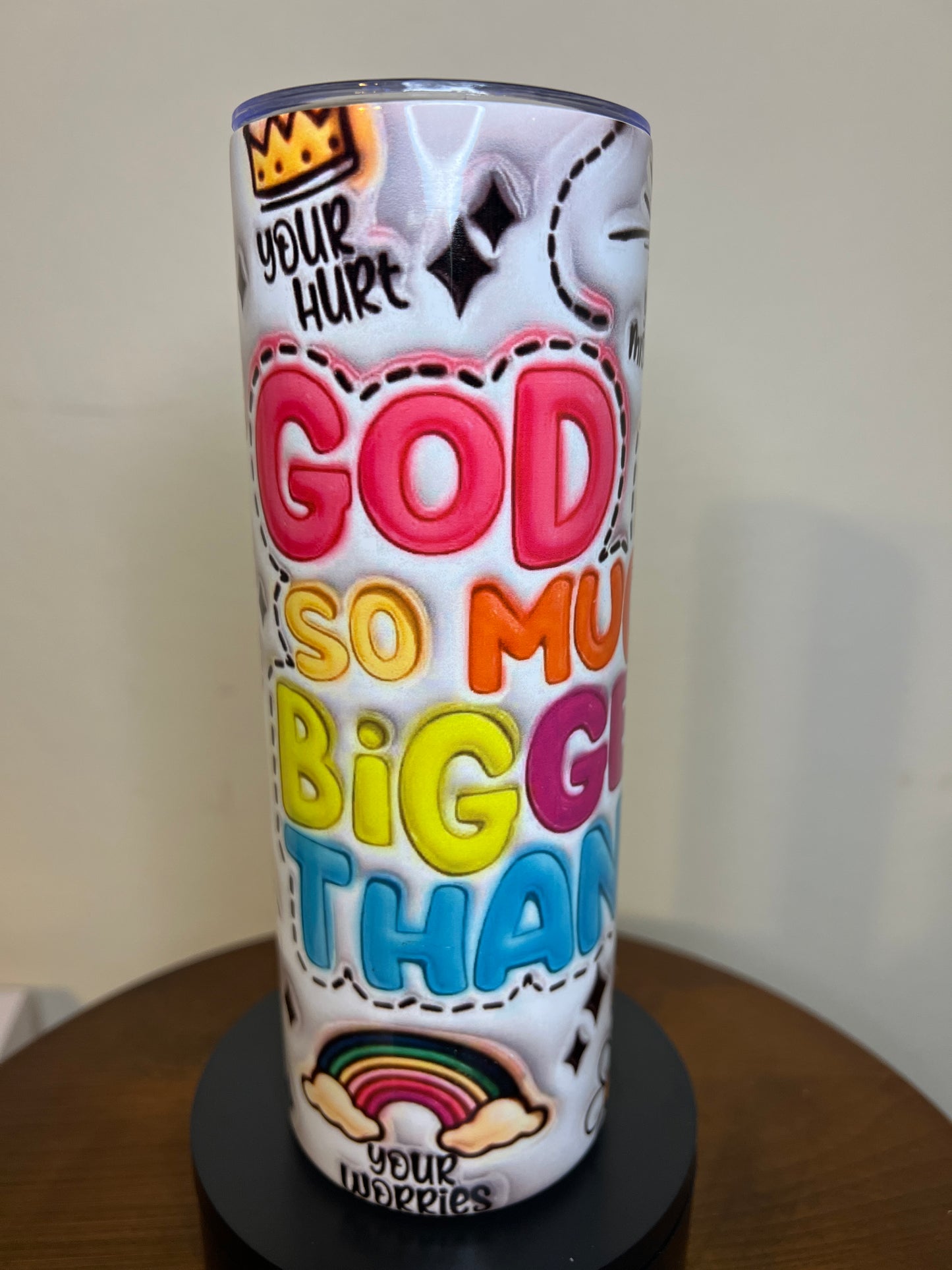 20 oz Tumbler God is Bigger Than